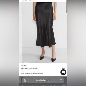 Aritzia slip skirt size 2